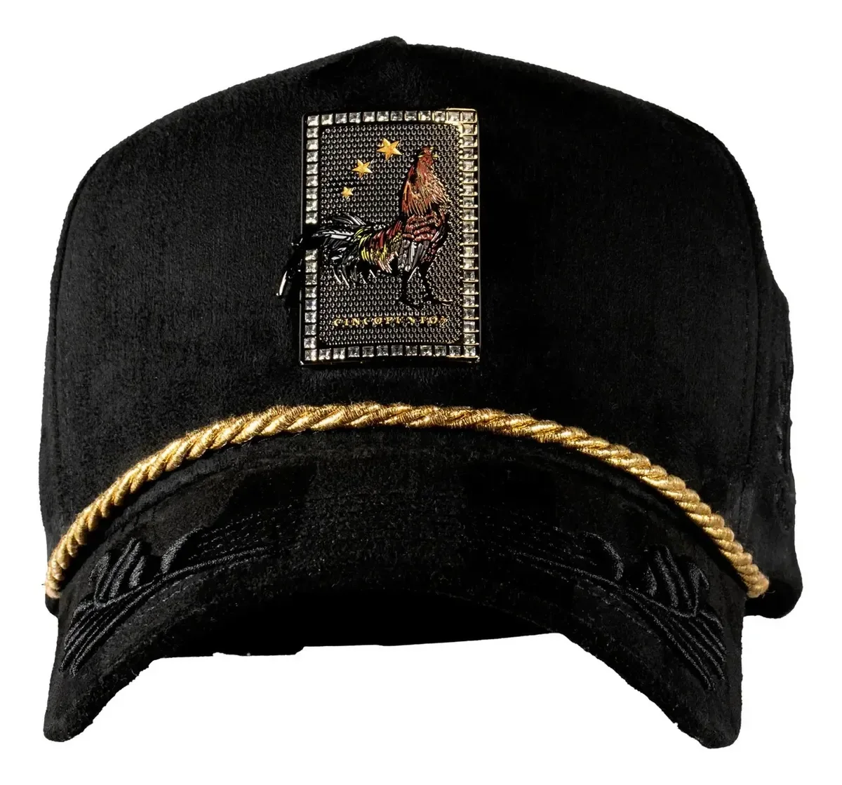 GORRA 5.7 CARTA GALLO GUIRNALDAS BLACK UNITALLA