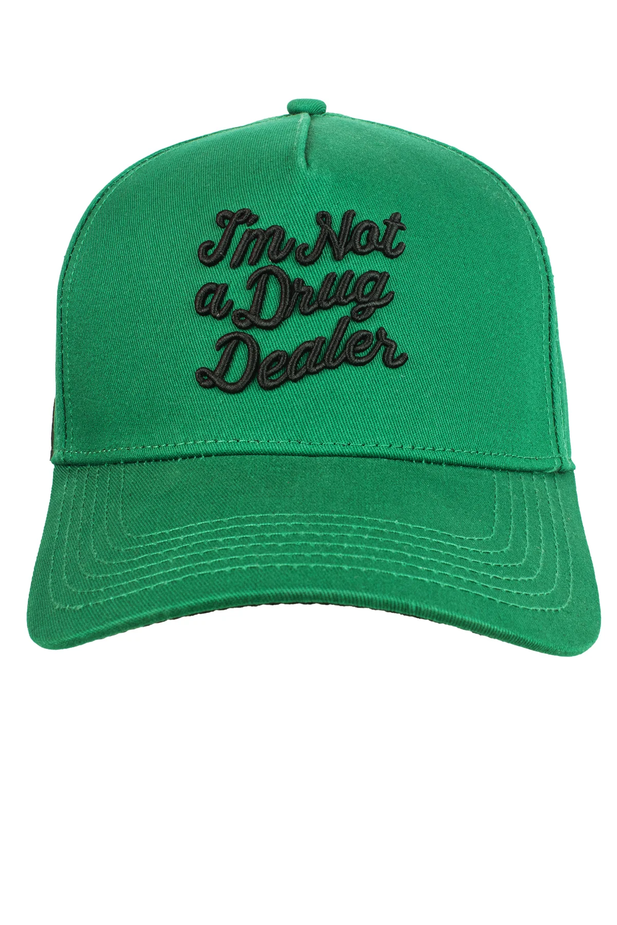GORRA CASH ONLY NOT DRUGS GREEN UNITALLA