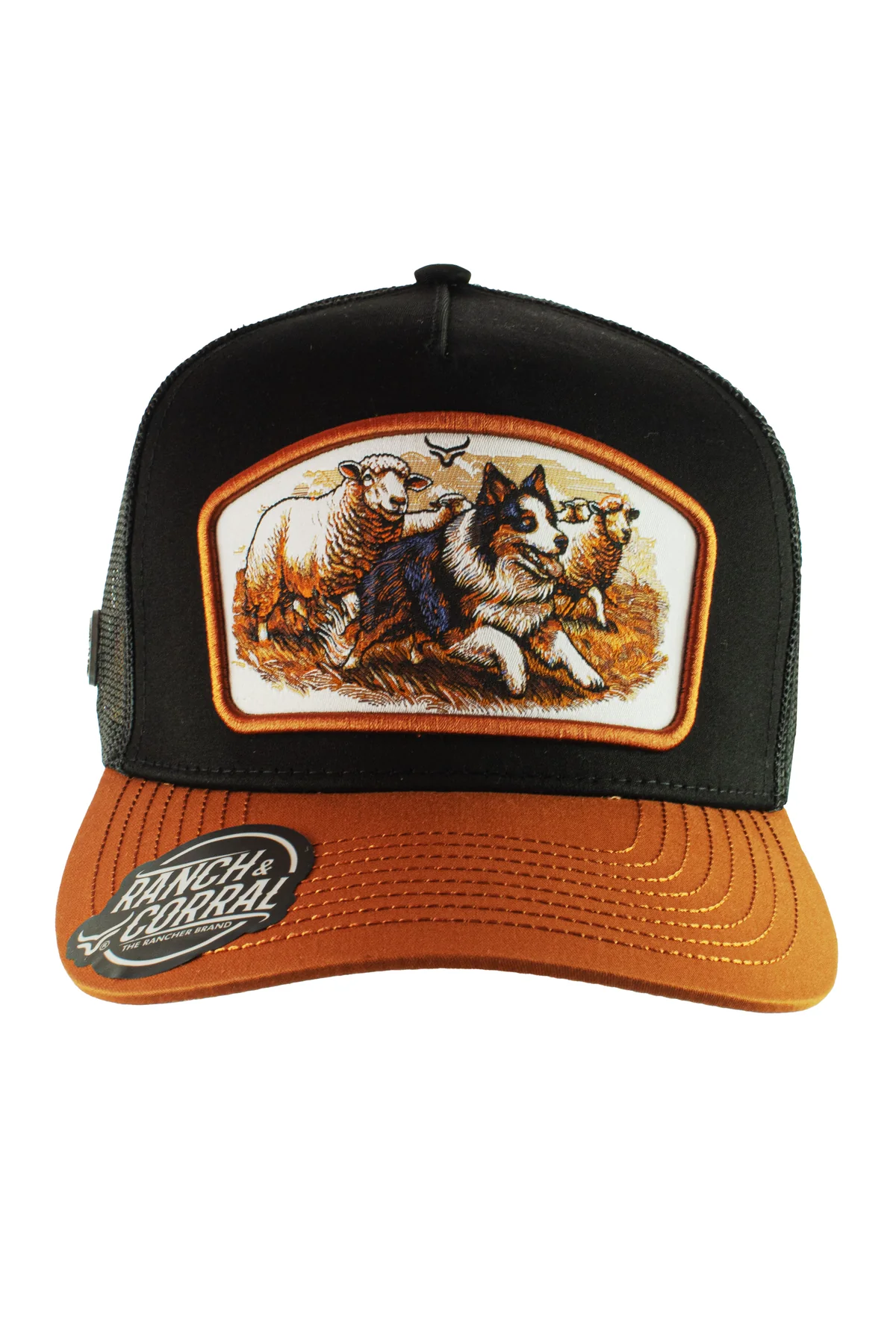 GORRA RANCH & CORRAL DOG BREEDS 24 NEGRO UNITALLA