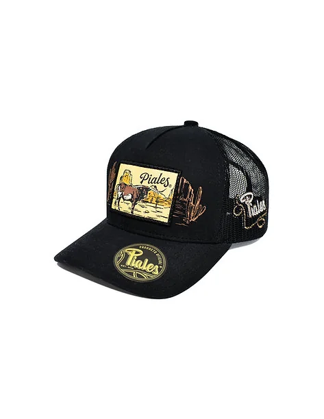 GORRA PIALES SAHUARO LONGHORN NEGRO UNITALLA